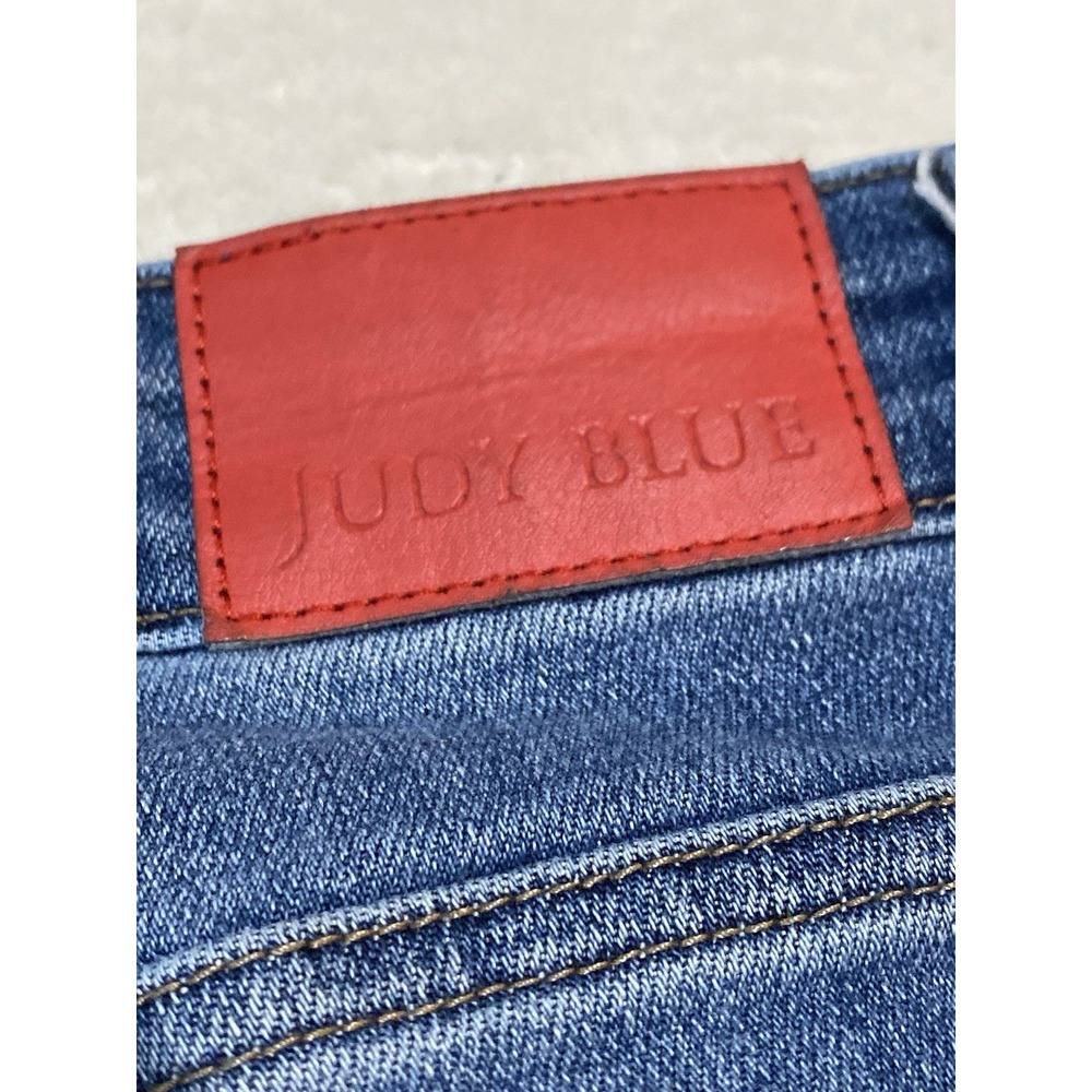 Judy Blue Mid Rise Plaid Print Cuff Boyfriend 20W Jeans 88877 - Picture 11 of 11